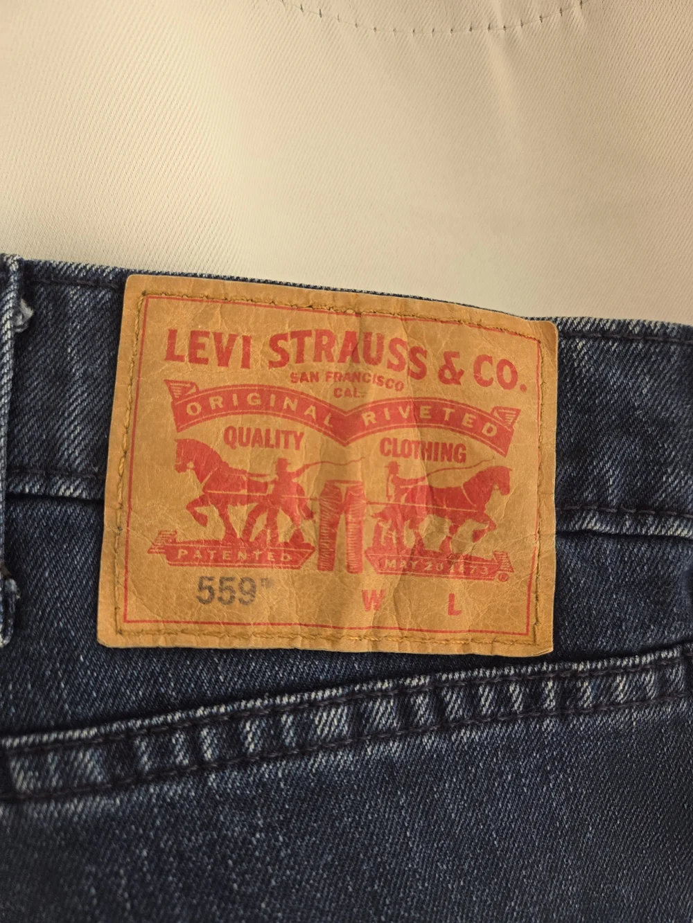 Men's Levi's 559 Relaxed Straight Fit Jeans Dark Wash 46x30 Big & Tall